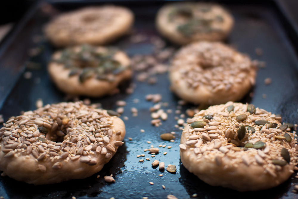 Pumpkin and Sunflower Seed Bagels Mondomulia