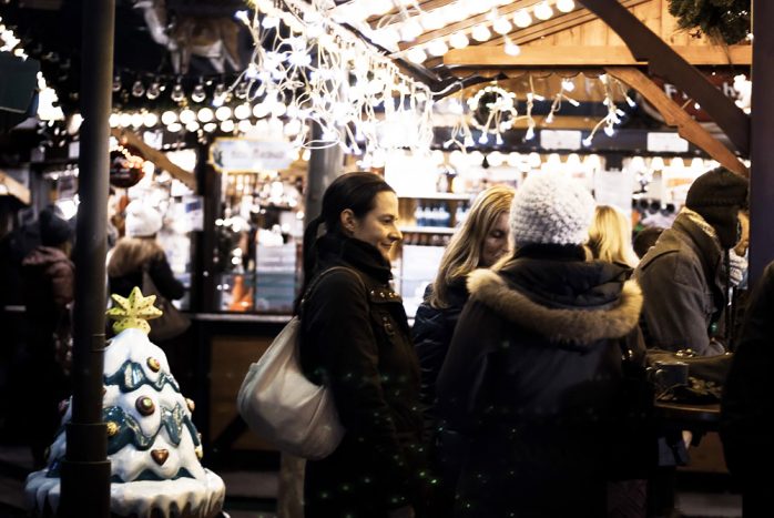 Traditional Christmas Market in Frankfurt, Germany