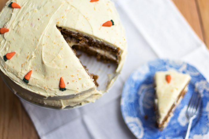 Carrot and Walnut Cake with Cream Cheese Frosting