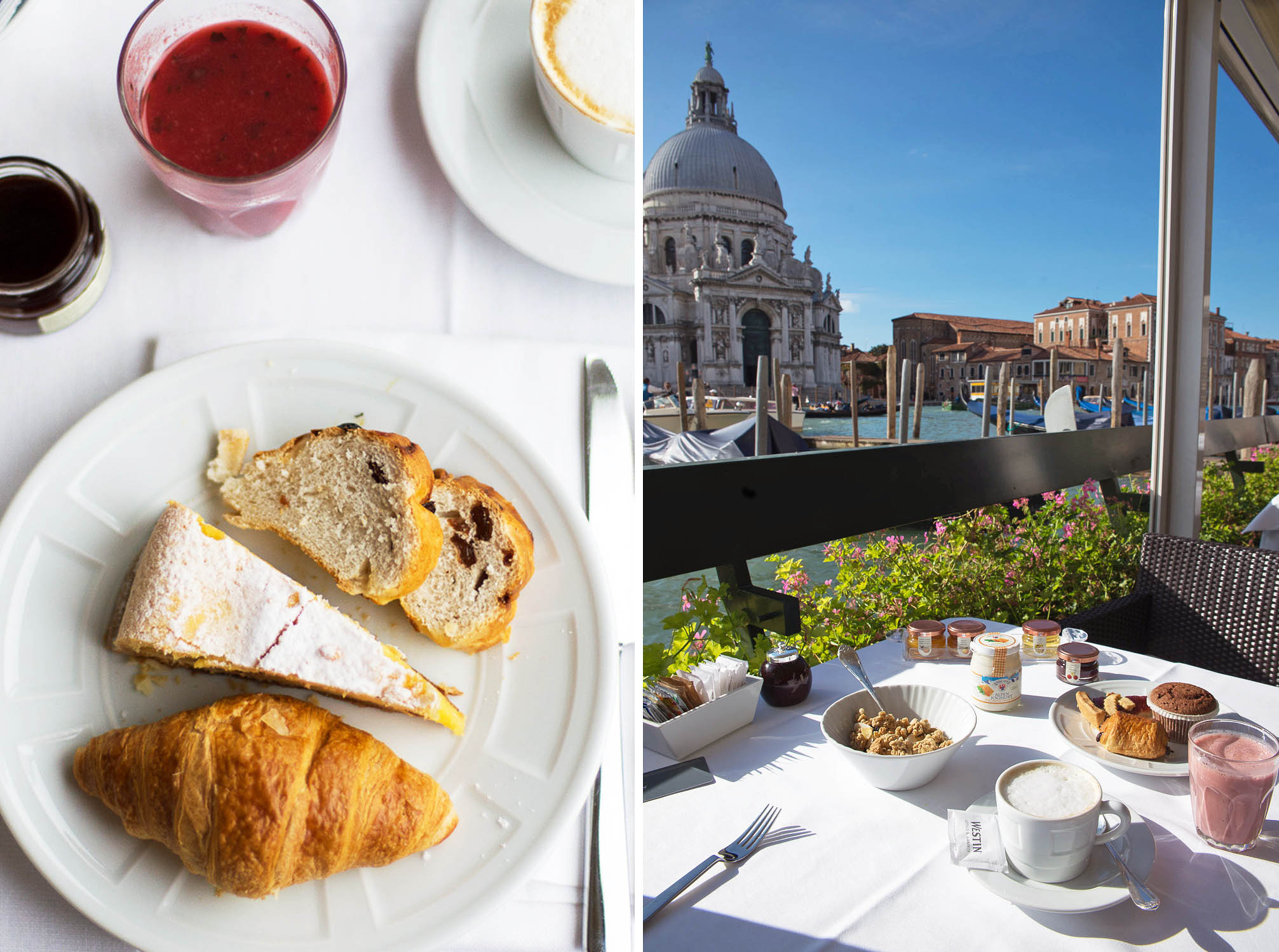 Breakfast on the terrace at Westin Hotels & Resorts - Westin Europa and Regina in Venice