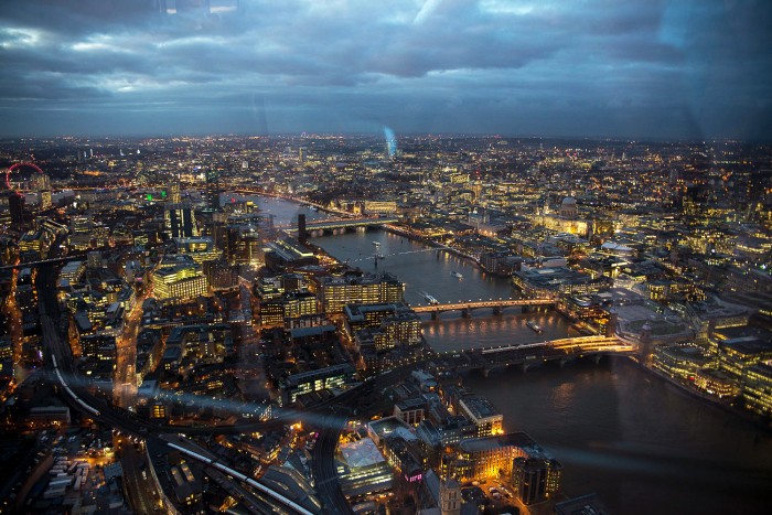 The View From The Shard by Night, London, December 2015