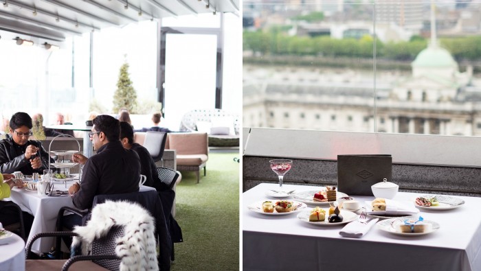 Afternoon Tea at Radio Rooftop Bar, ME London Hotel