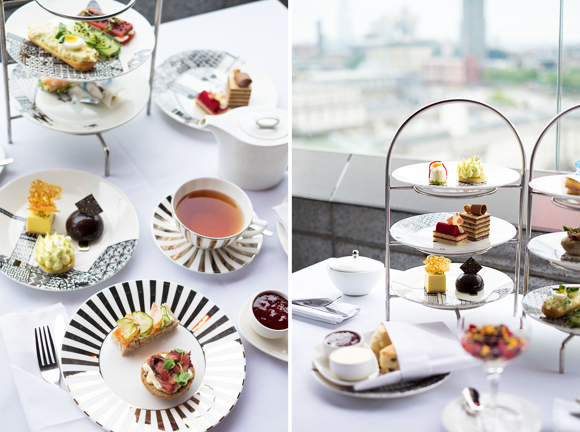 Afternoon Tea at Radio Rooftop Bar, ME London Hotel