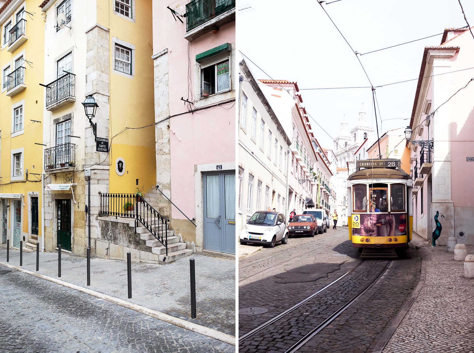 Tram 28 in Alfama, Lisbon