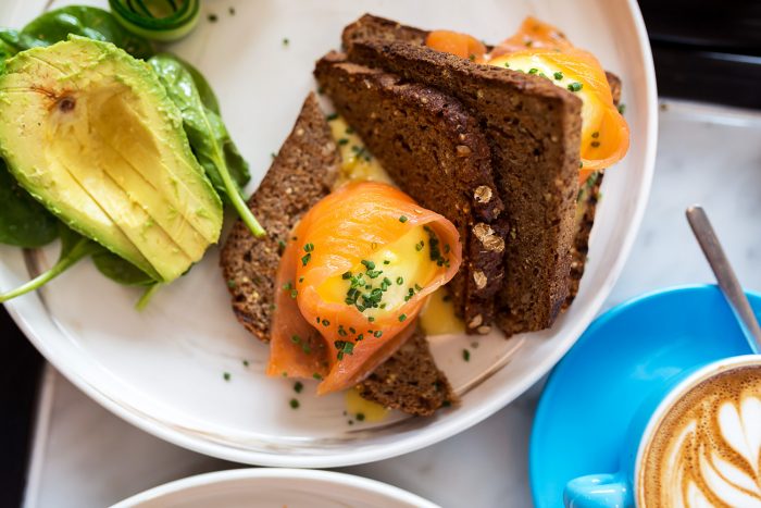 Eggs Royale - Timmy Green restaurant at Nova Food, Victoria