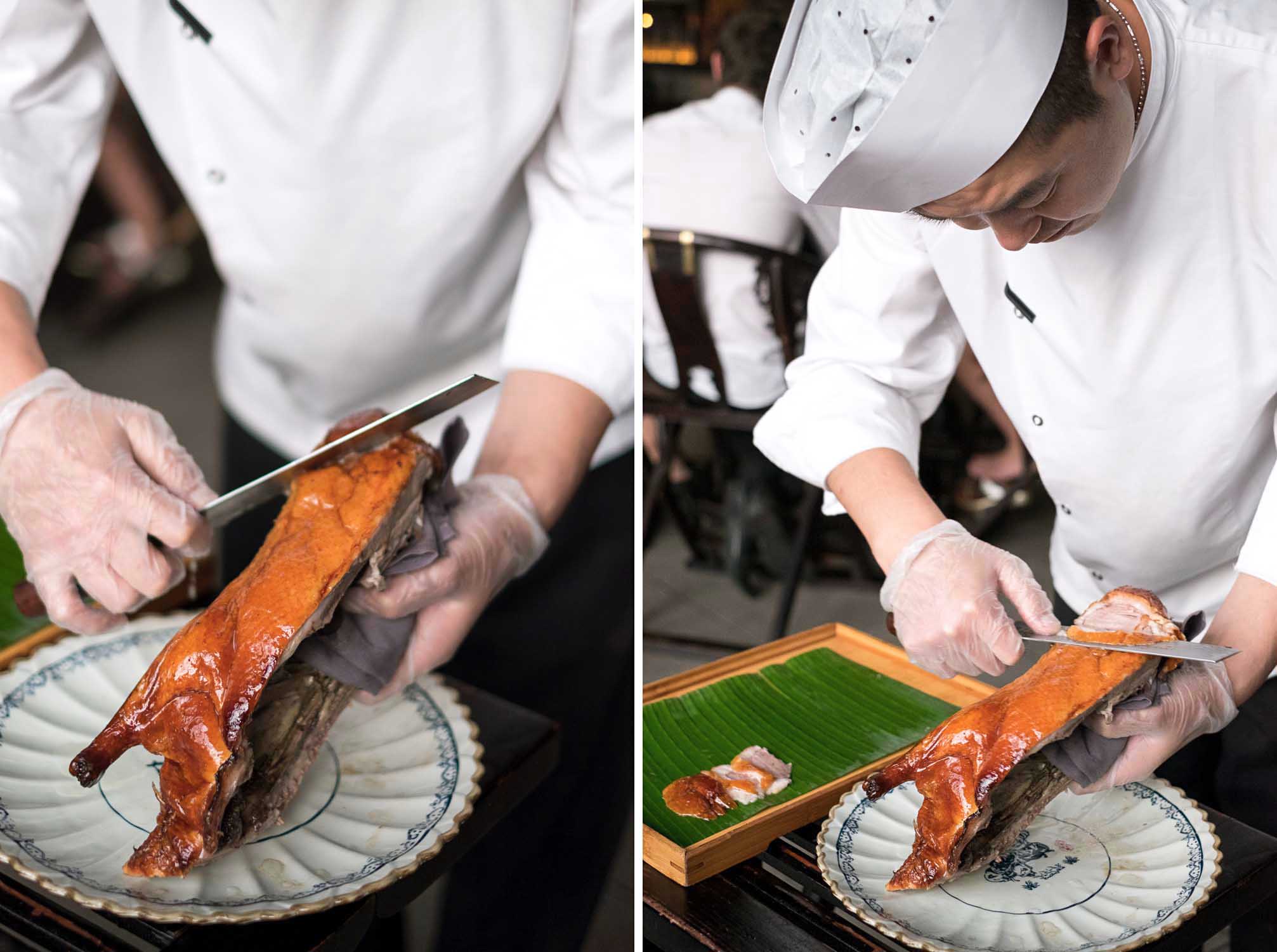 Northern Chinese cuisine at Hutong restaurant, located at level 33 of The Shard in London 
