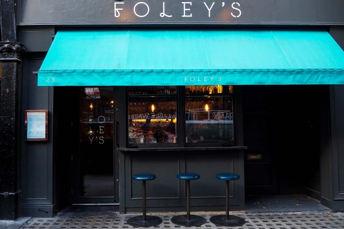 Foley's restaurant in Fitzrovia, London serves a Middle Eastern and Asian inspired menu of small plates and sharing dishes. Open all day for brunch, lunch and dinner.