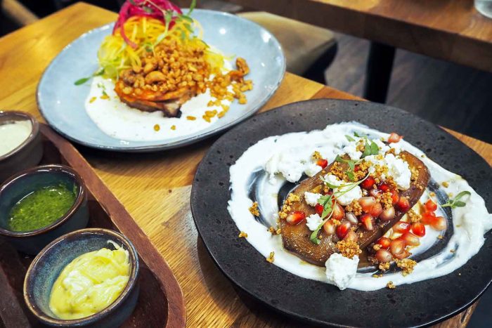 Foley's restaurant in Fitzrovia, London serves a Middle Eastern and Asian inspired menu of small plates and sharing dishes. Open all day for brunch, lunch and dinner.