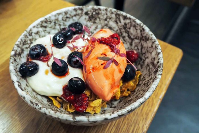Foley's restaurant in Fitzrovia, London serves a Middle Eastern and Asian inspired menu of small plates and sharing dishes. Open all day for brunch, lunch and dinner.