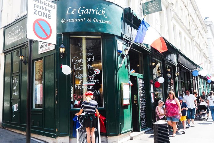 French Dining at Le Garrick restaurant in Covent Garden, London