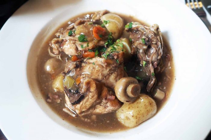 Coq au Vin | French Dining at Le Garrick restaurant in Covent Garden, London