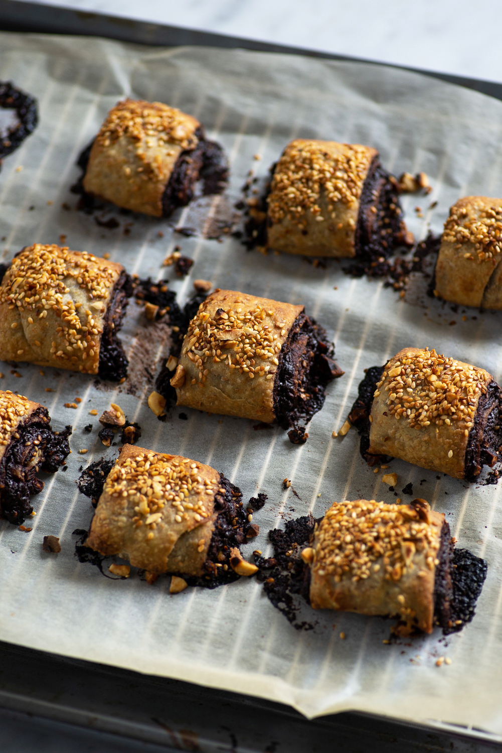 Chocolate, Sesame and Hazelnut Rolls by Yotam Ottolenghi in the new SIMPLE cookbook