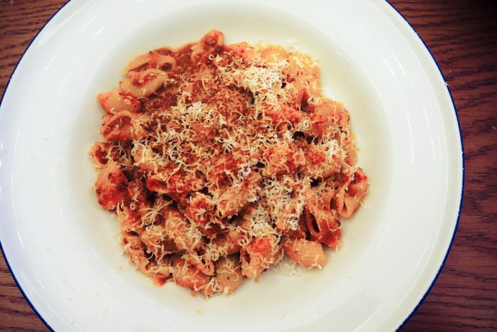 Maccheroni pasta alla Bolognese | Chucs Dover street is a cosy spot for an Italian brunch in Mayfair, London | Mondomulia