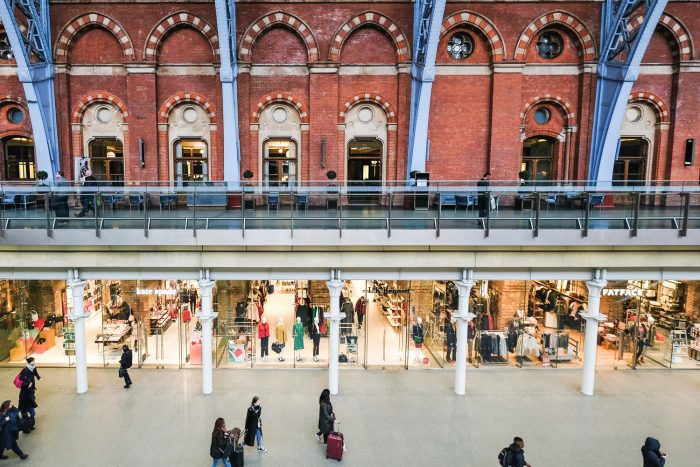 St Pancras International railway station in London