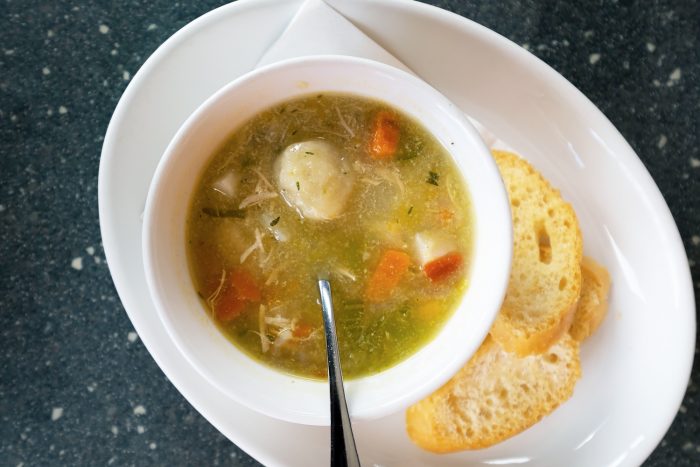 Bajan chicken soup with dumplings at Waterfront Café in Bridgetown | Lickrish Tours | A 5-Day Itinerary of What to See and Eat around Barbados