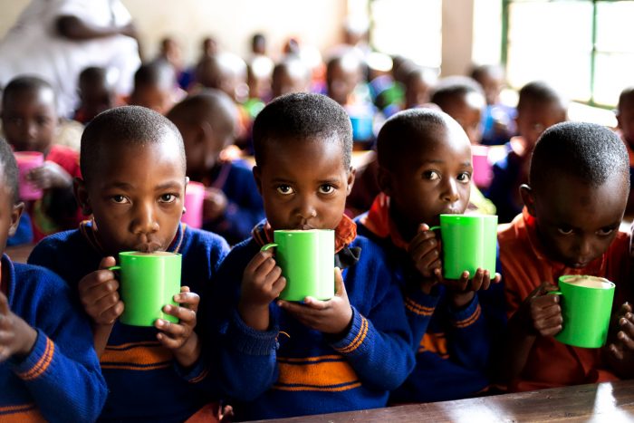 The Porridge Project provides free of cost, nutritional porridge to young school children in Rwanda
